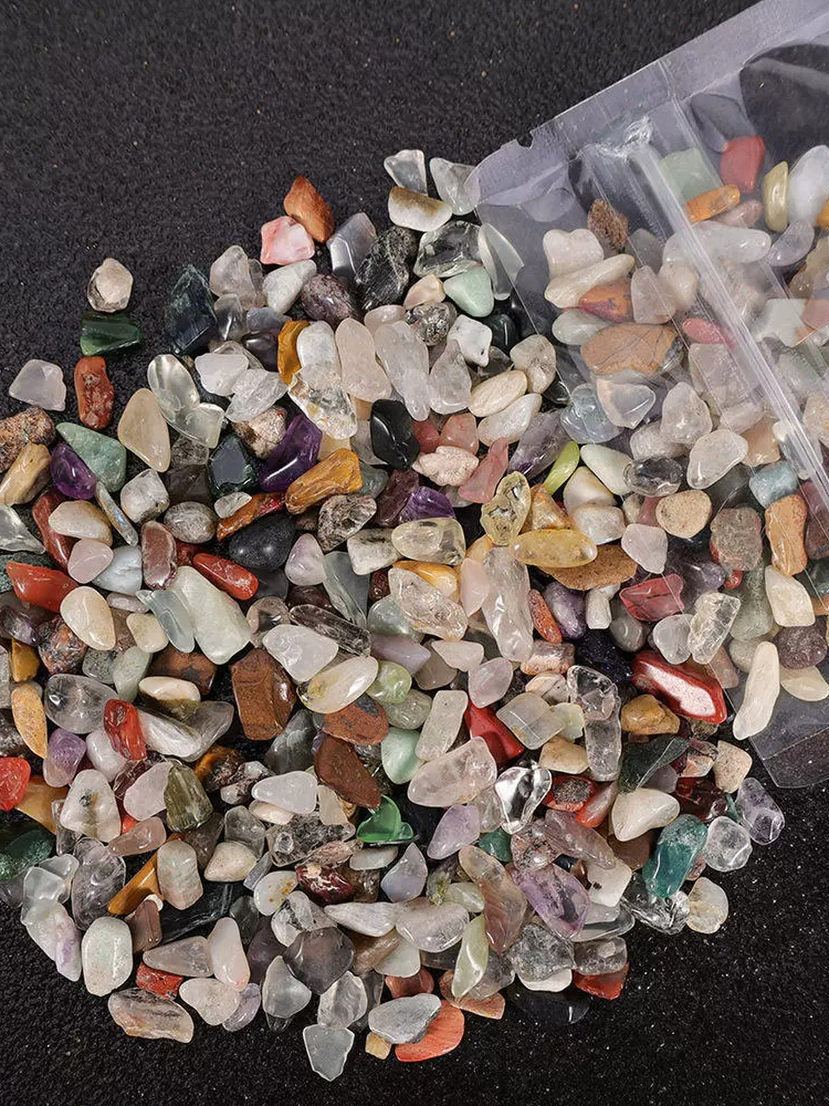 Rainbow Fluorite crystal chips, 100g
