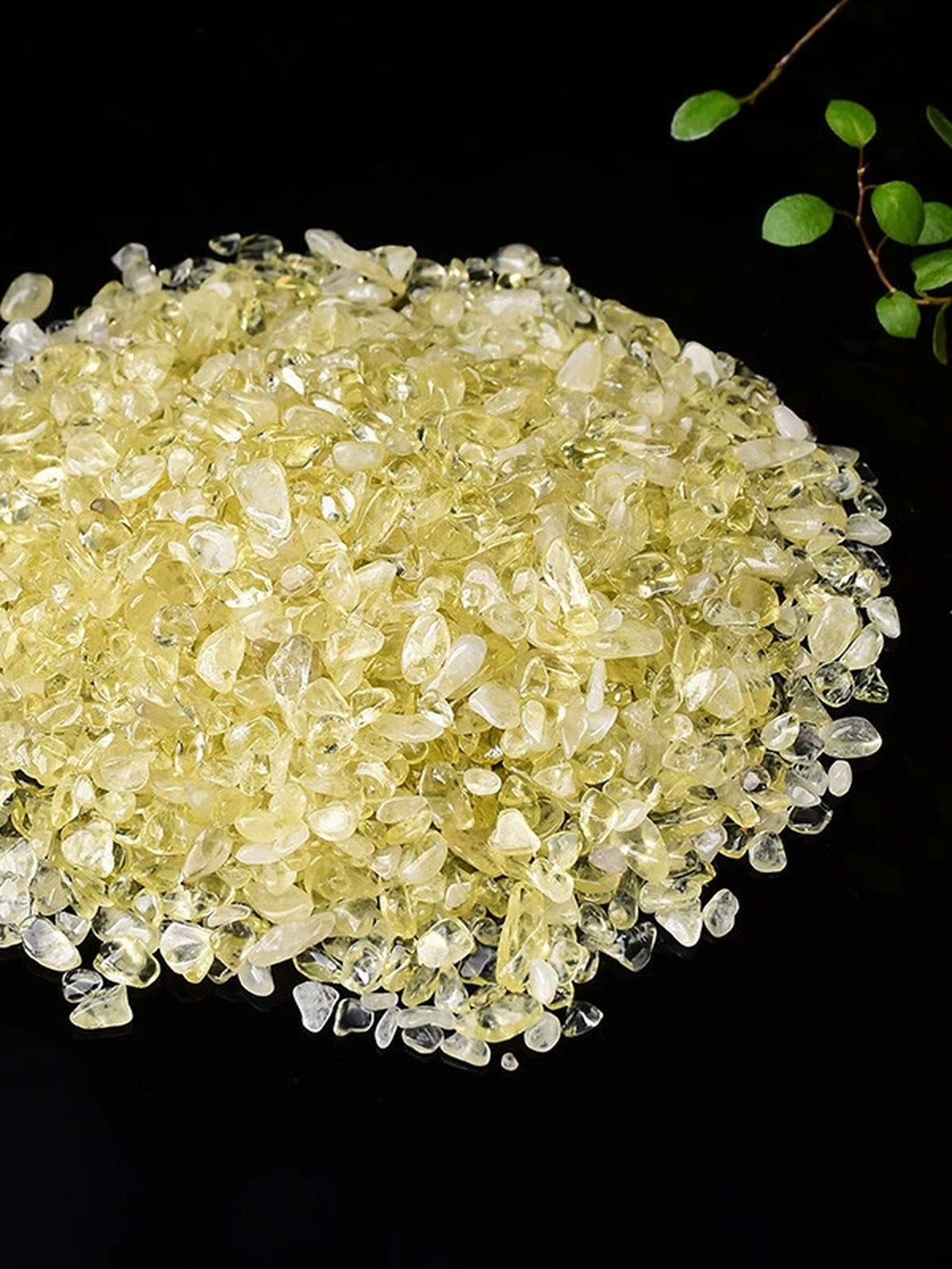 Lemon Quartz crystal chips, 100g