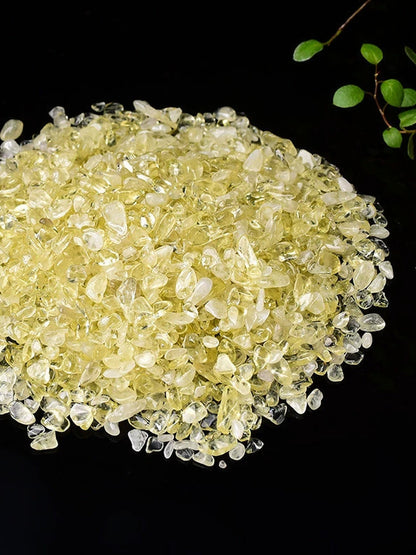 Lemon Quartz crystal chips, 100g