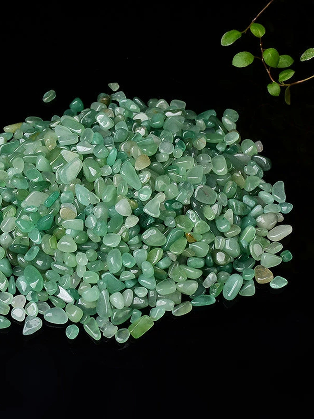 Green Aventurine crystal chips, 100g