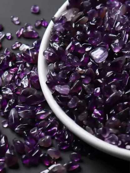 Dream Amethyst crystal chips, 100g
