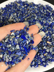 Lapis Lazuli crystal chips, 100g