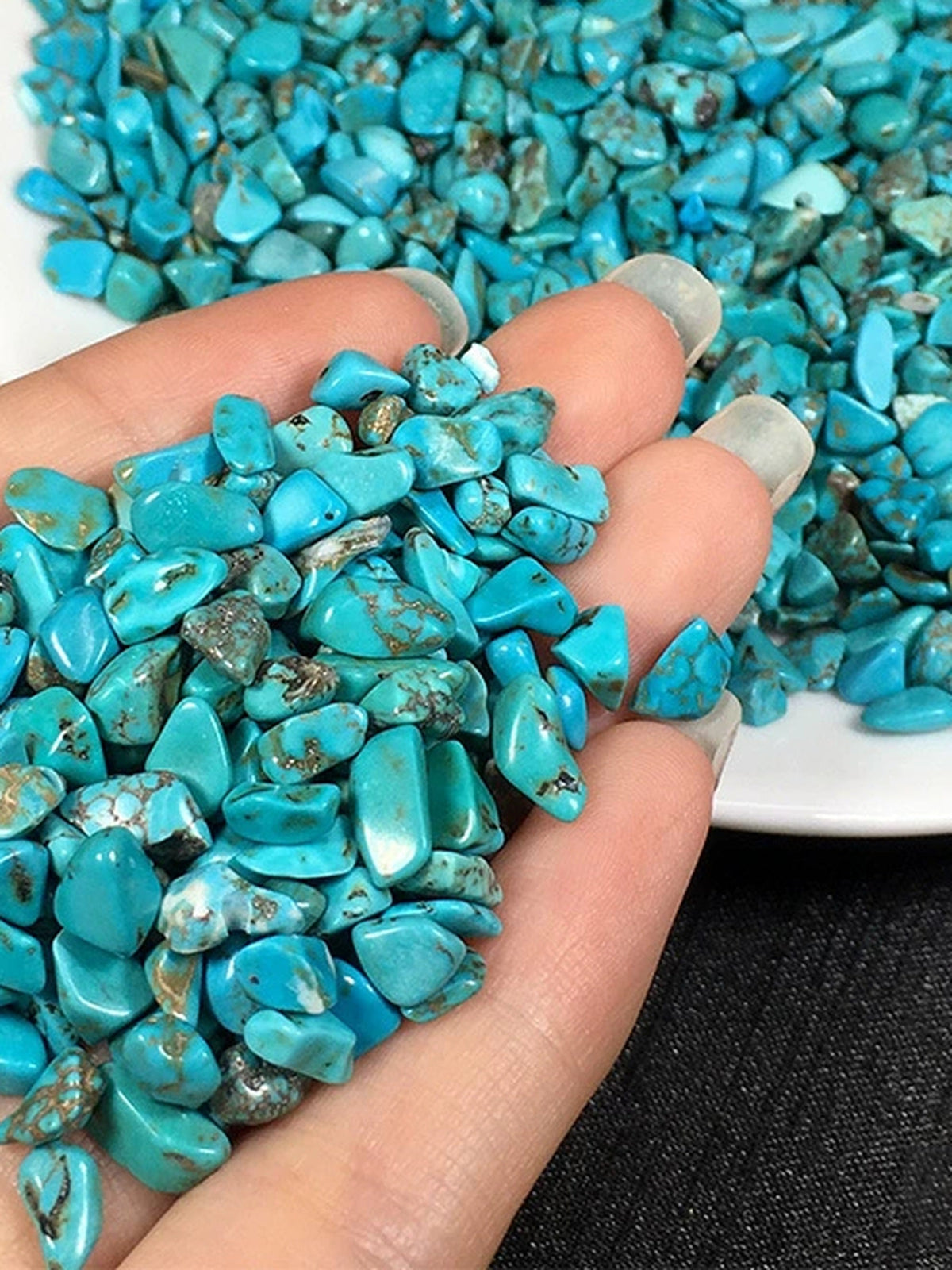 Turquoise-Tone Stone chips, 100g