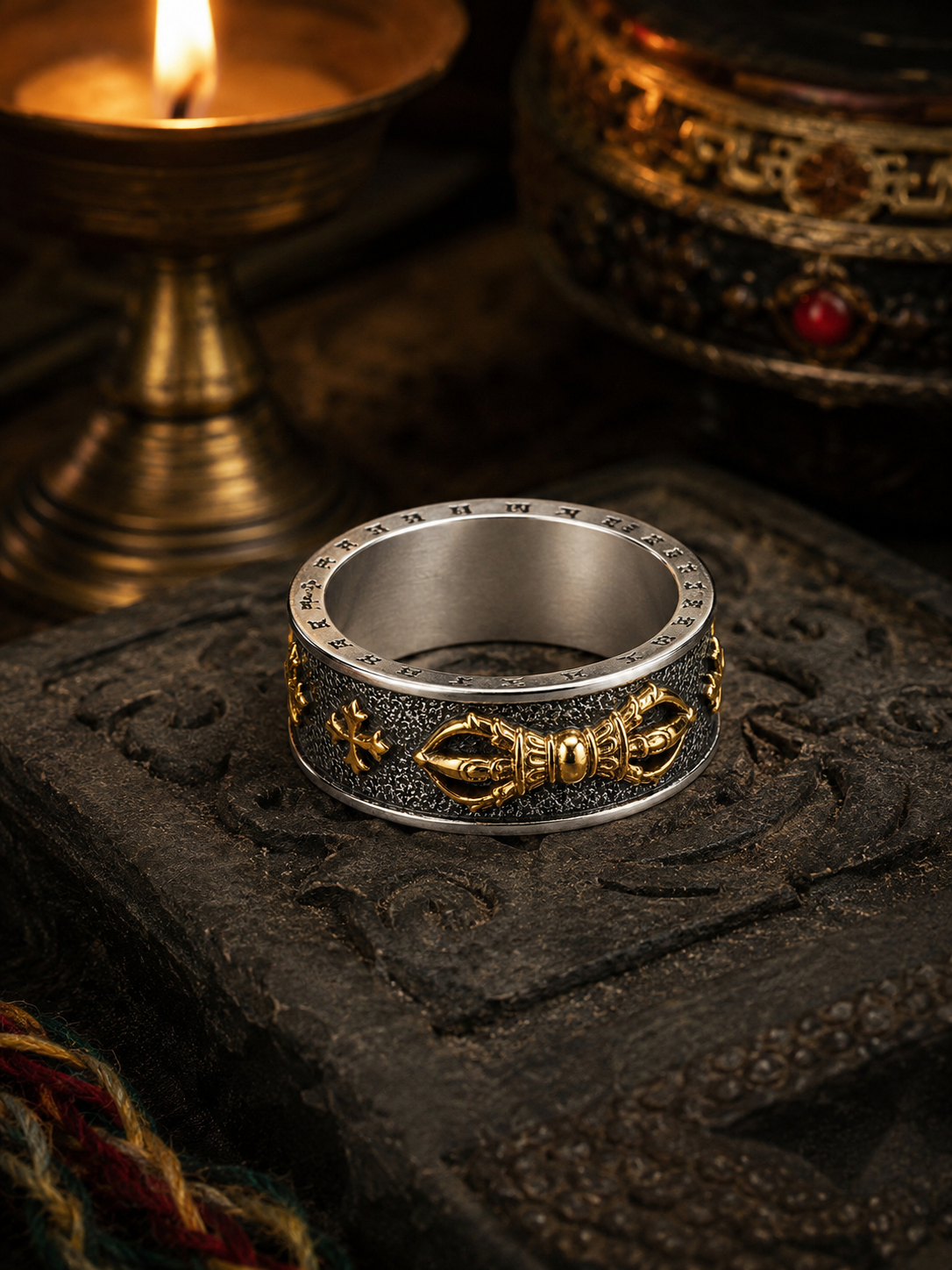 Tibetan Vajra Manjushri Ring — main product view
