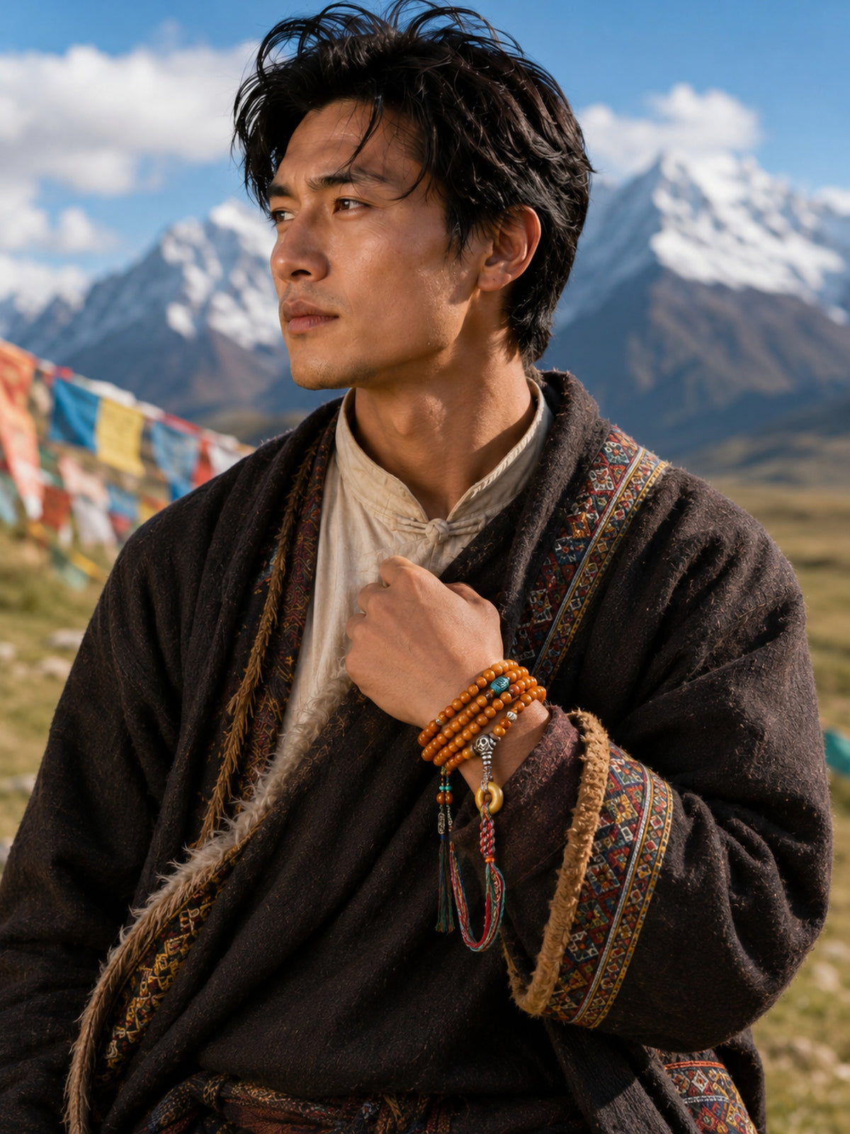 108-Bead Phoenix Eye Bodhi Mala — worn or detail view
